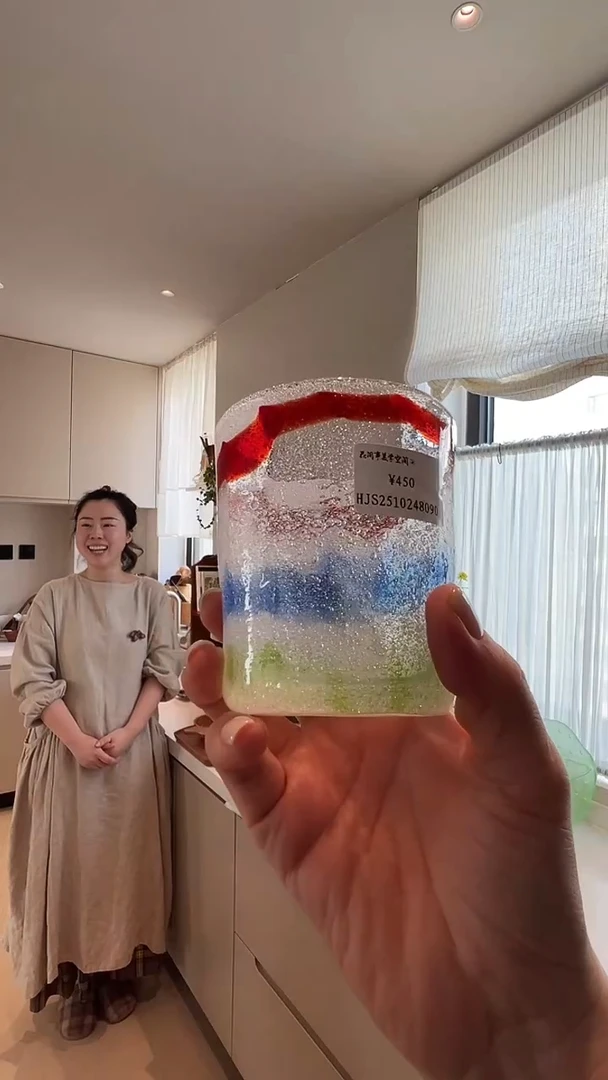 茶道摆件0000气泡彩虹杯8090