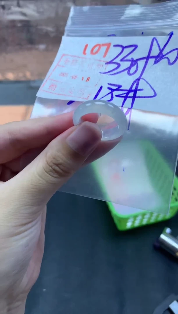 未镶嵌定制翡翠戒圈18#340毛货需精细抛光
