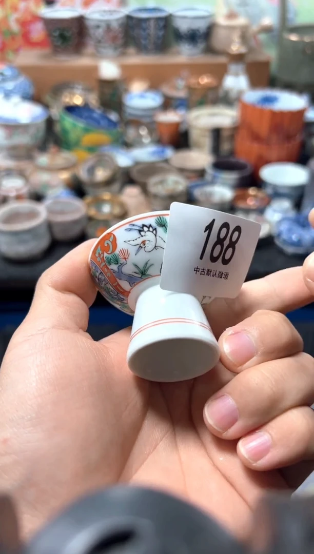 瓷片小*斧夏目海外回流瓷器中古品。