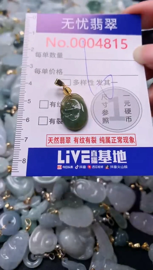 吊坠(不含链)未镶嵌翡翠4815
