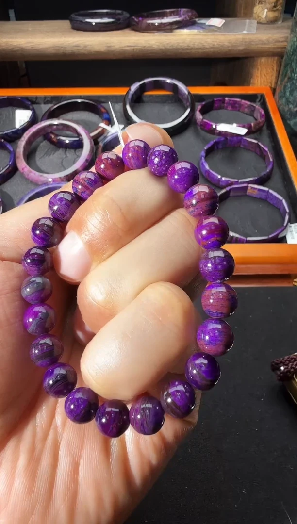 苏纪石（舒俱来）未镶嵌南非老矿手串@多样性发其一