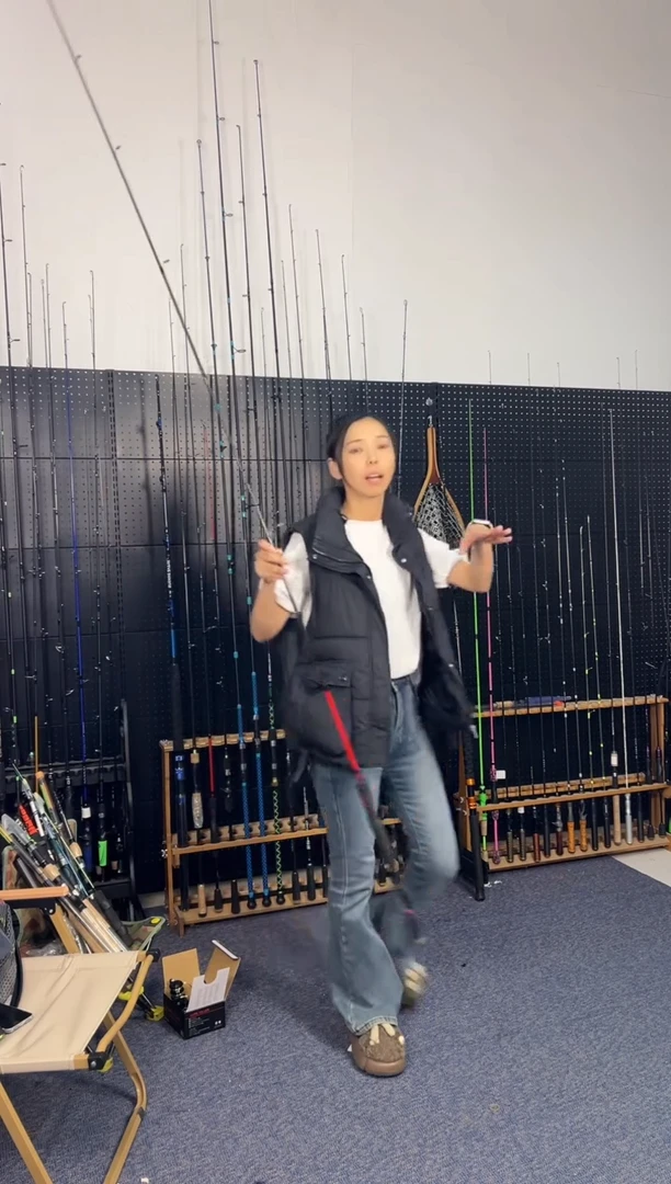 2.1m碳素红怪2.28米直柄（瑕疵尾货竿，没有售后，介意勿拍）