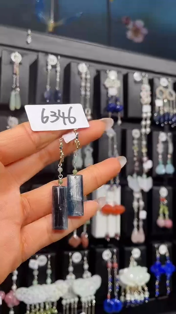 银S925镶嵌耳饰紫晶喜欢拍