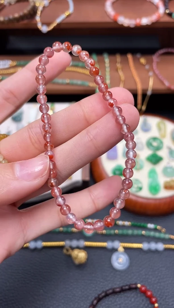 【闪购商品】南红玛瑙手串未镶嵌一个  223