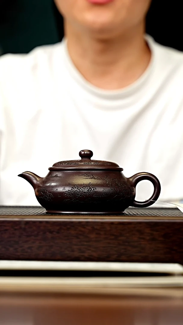茶壶紫砂宜兴原矿 手工 紫砂壶容量260CC