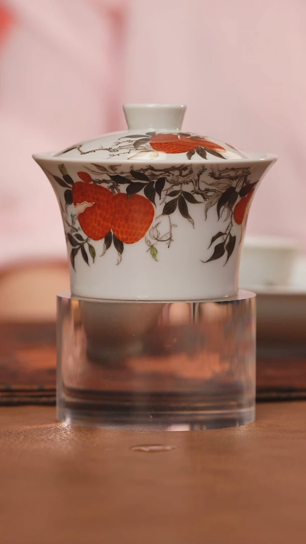 佳凝陶瓷推荐好物@@荔枝二才盖碗