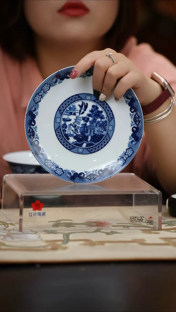 2个微瑕古典园林6英寸呙盘