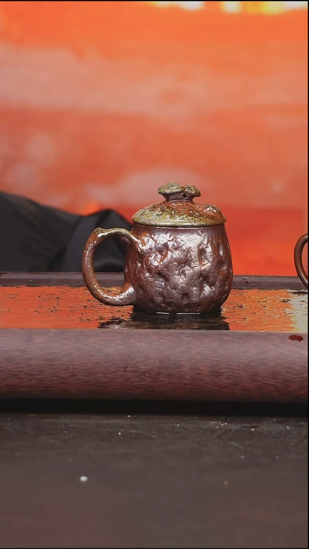 茶壶紫砂柴烧 盖杯
