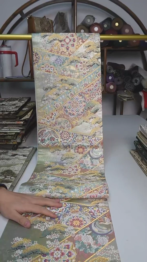 【闪购商品】织绣126西阵织六通宝相花