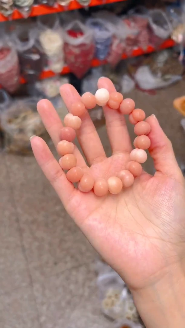 吊坠菩提根/象牙果粉色屁桃单圈