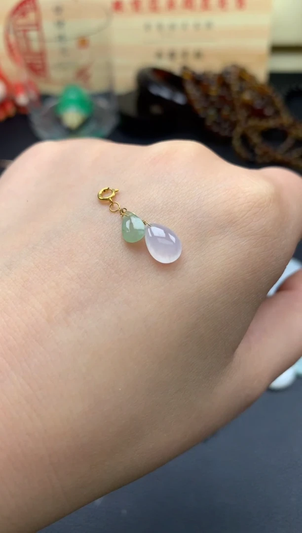 【闪购商品】定制翡翠18K金镶嵌////////