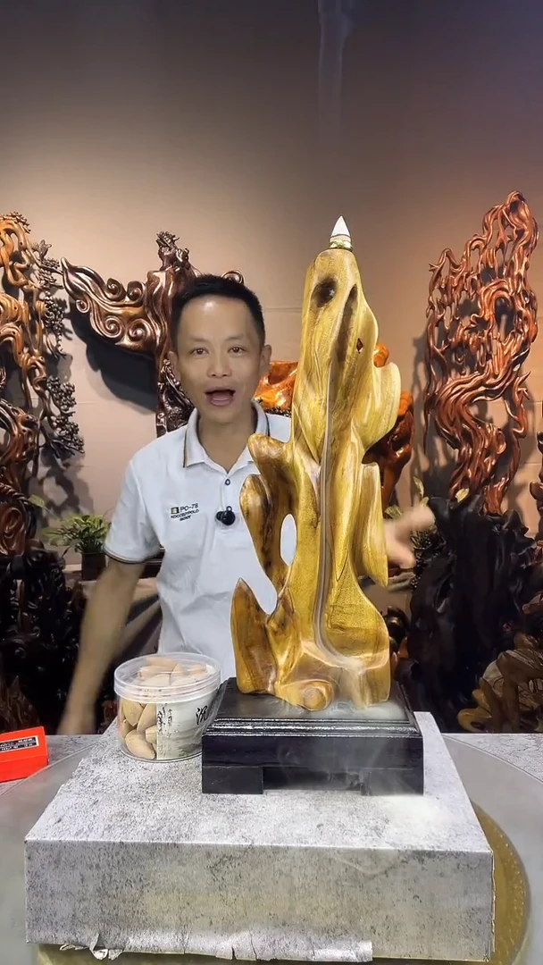 金丝楠李*亮小叶桢楠随行摆件9