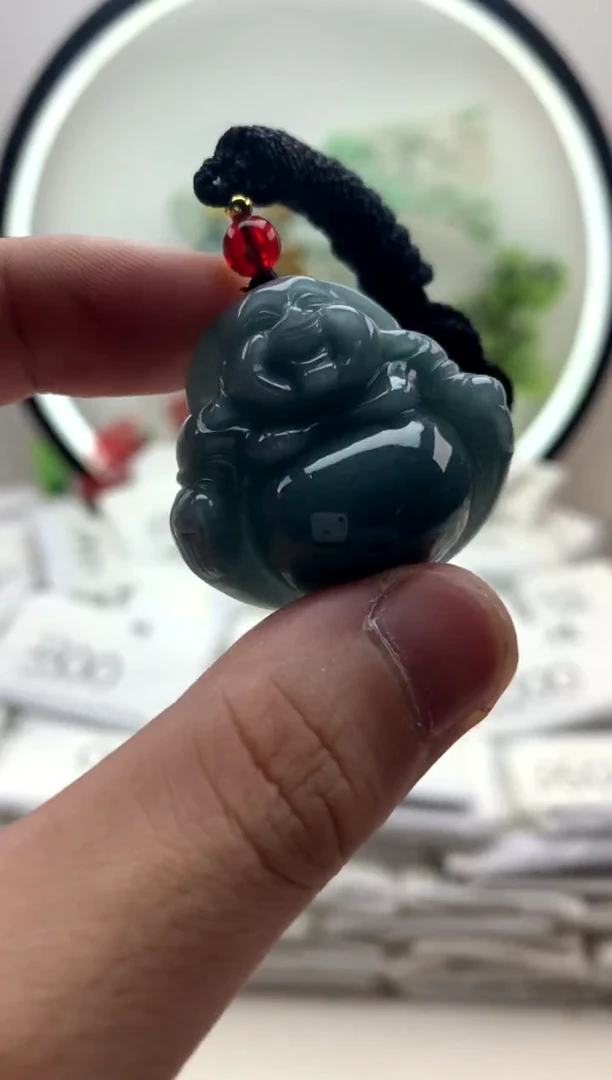 颈饰未镶嵌翡翠佛公1