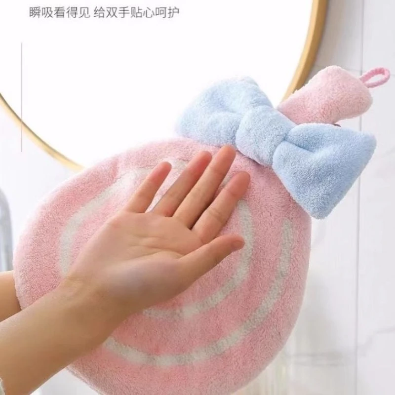 卡通可爱擦手巾小毛巾挂式吸水手帕速干卫生间厨房加厚