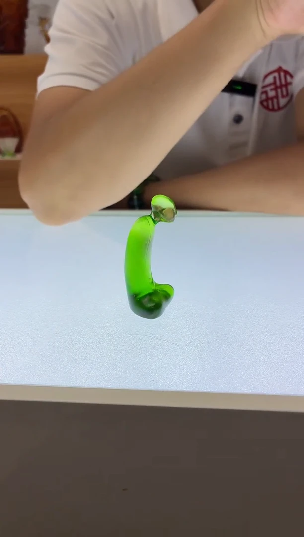 琉璃手工艺品古法琉璃小无相绿色