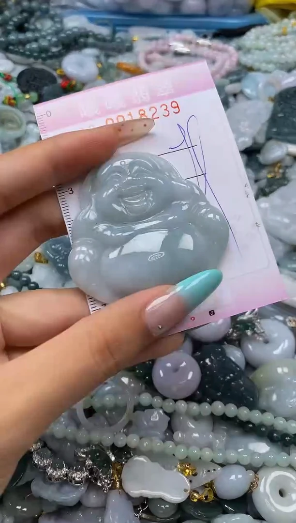 翡翠未镶嵌颈饰闪购0018239