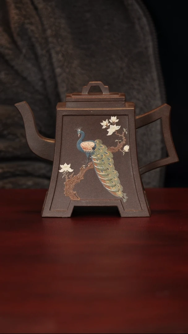 茶壶紫砂 周蕙萍--手工--方器