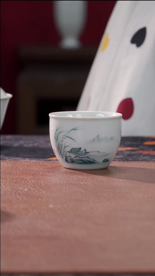 柴烧缸杯-山水aaaa
