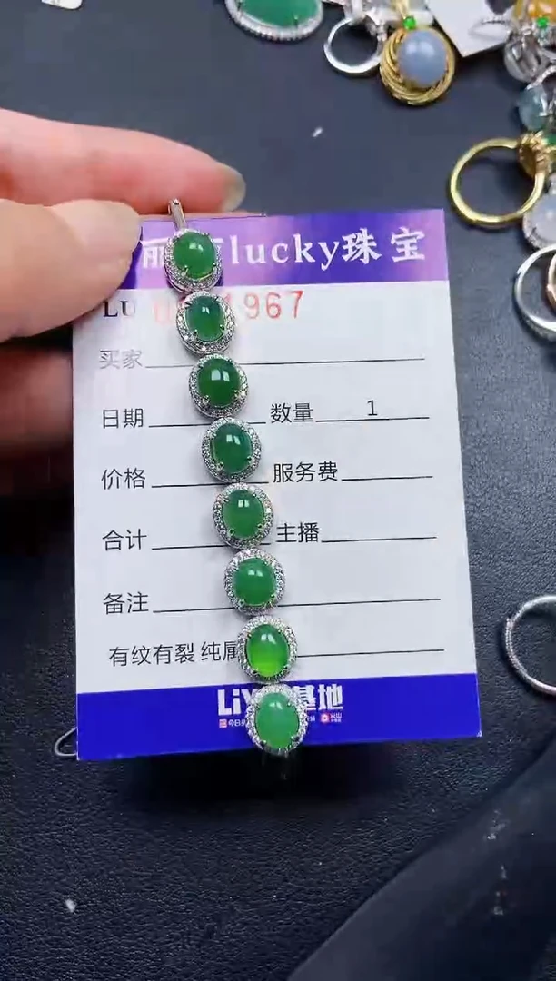 翡翠银S925镶嵌颈饰1967