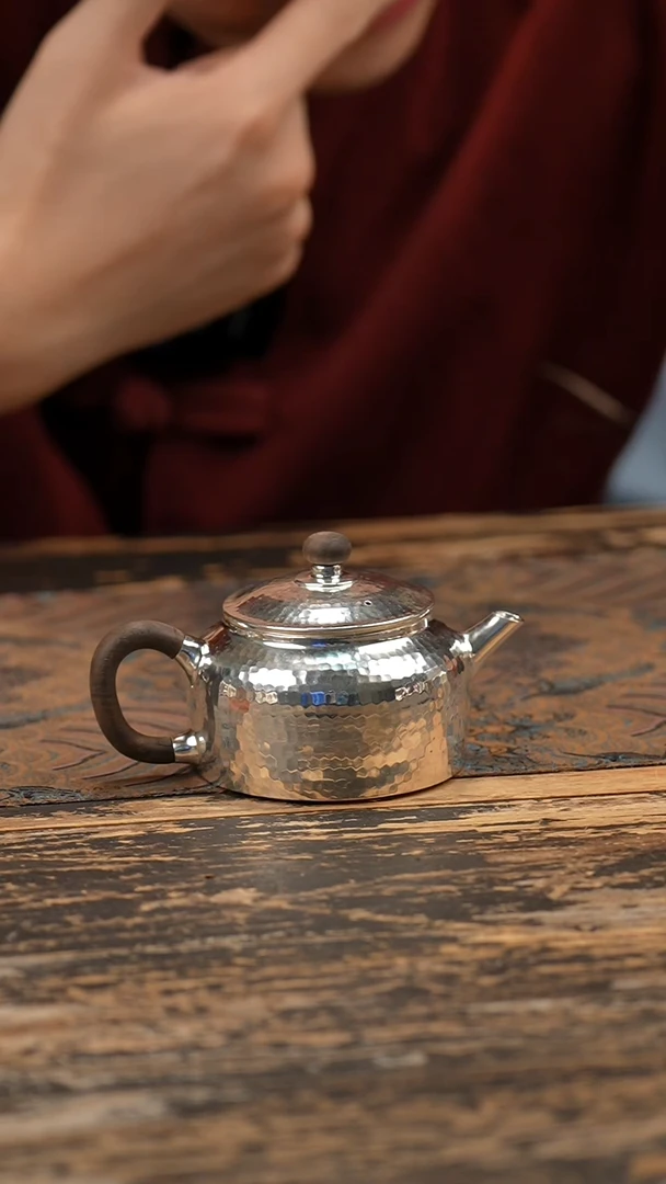 手工锤纹德钟泡茶壶1壶