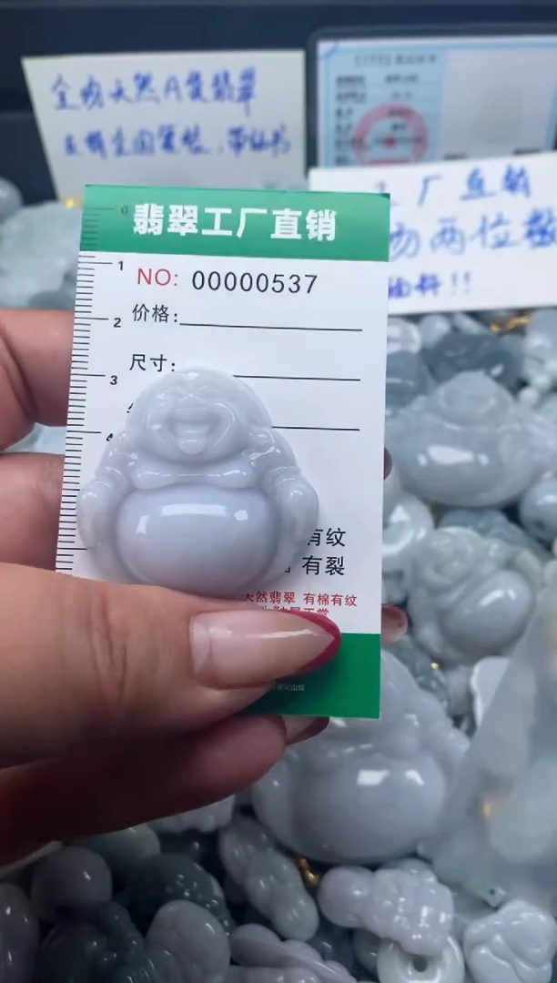 翡翠未镶嵌颈饰天然A货翡翠0537