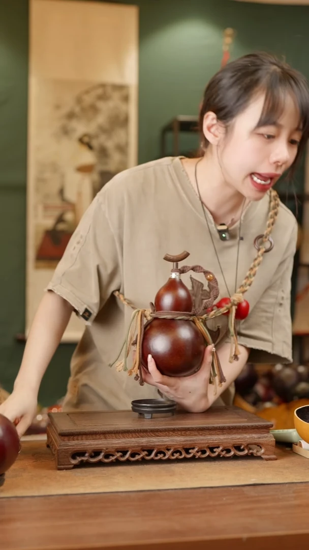 378号精品天然大漆酒葫芦一物一拍~