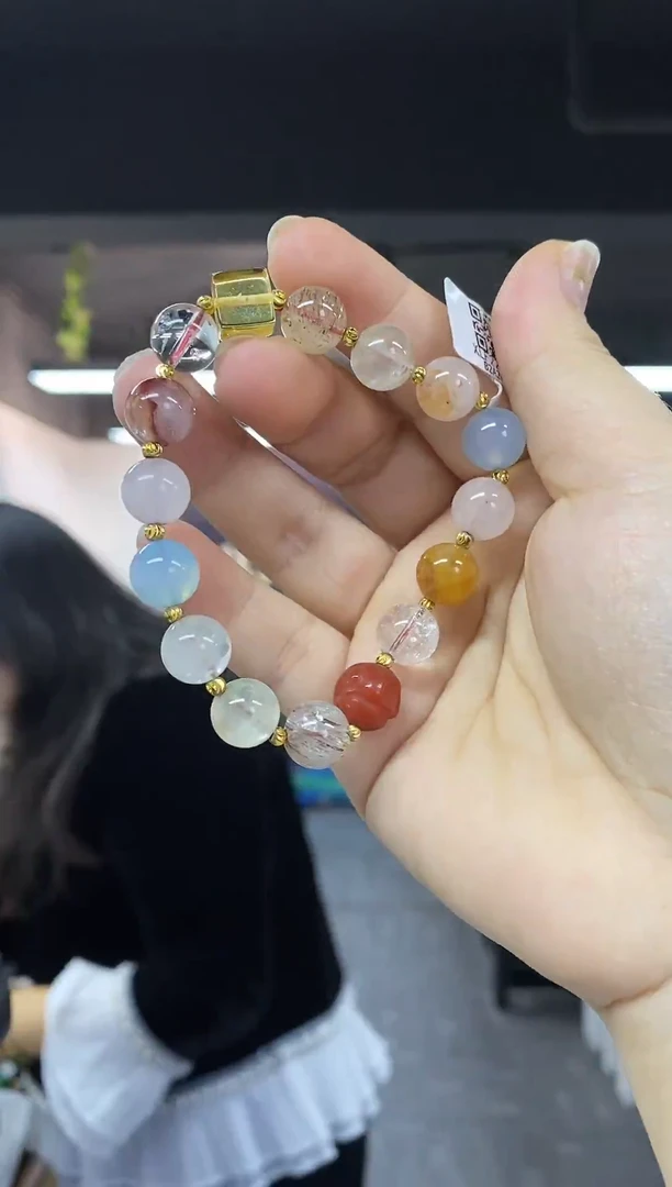 未镶嵌手串水晶多样性发其一颜色微差