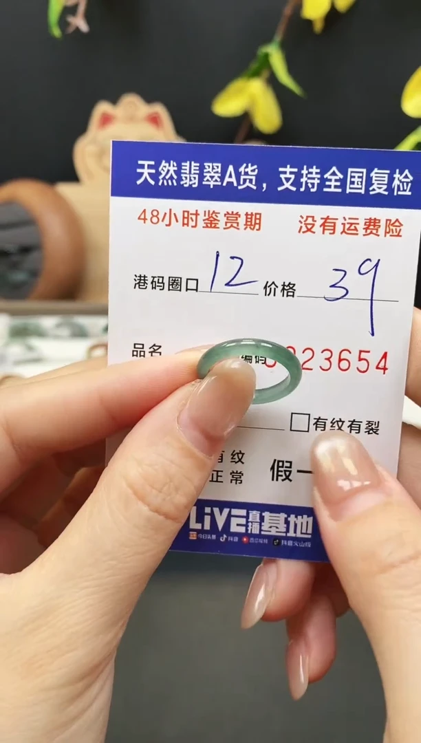 未镶嵌戒指翡翠3654