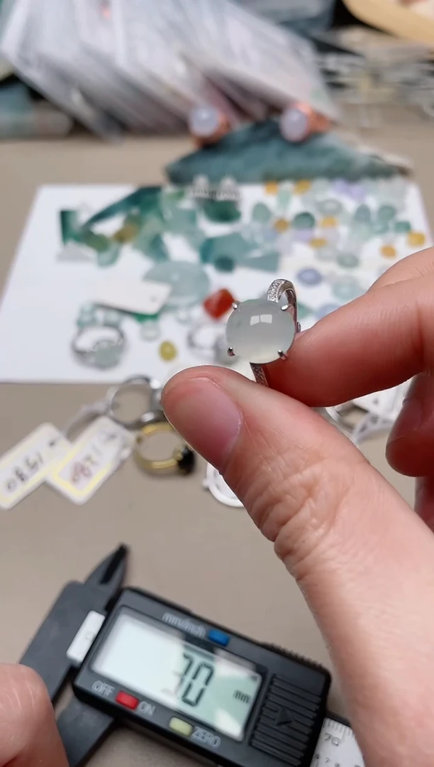 【闪购商品】翡翠戒指银S925镶嵌1000000042