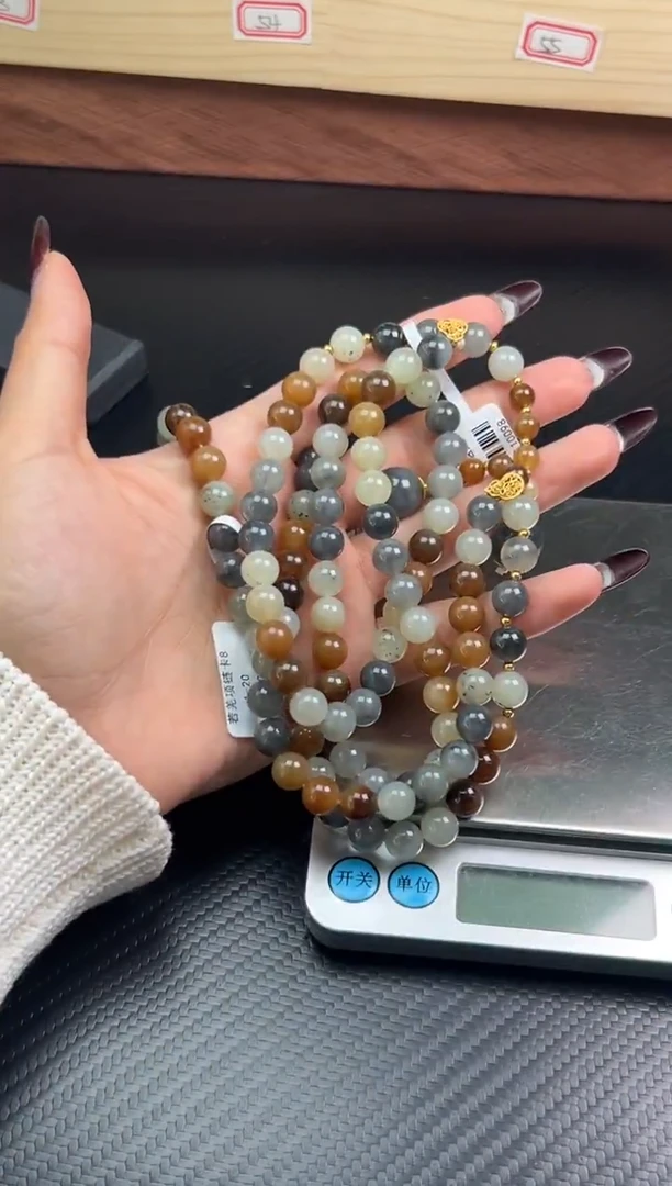 未镶嵌手串和田玉若羌微色差卡8拍样性发货拍一发一一