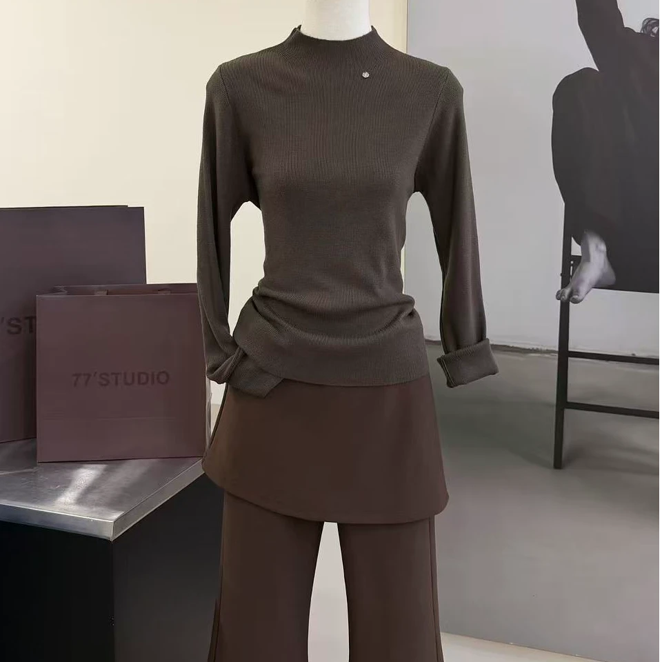 【小贝壳】港味温柔风修身显瘦气质上衣-8602