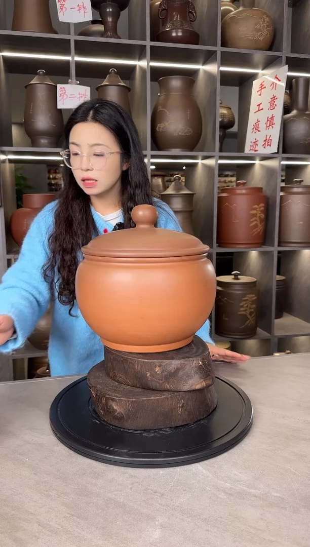 【闪购商品】罐本陶手作坭兴陶4-5装茶叶罐手工痕迹