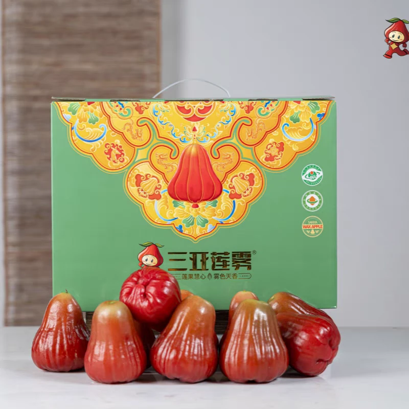 【颜色偏粉白】海南南麓一号莲雾3斤装顺丰包邮
