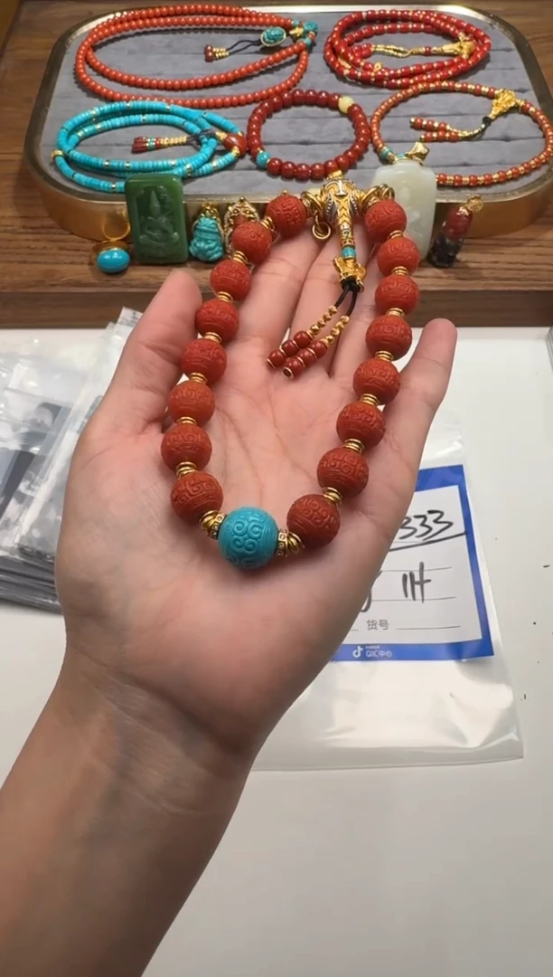 未镶嵌绿松石配饰配饰偏*~手串手串