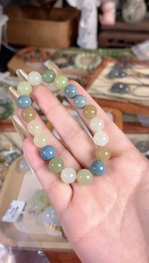 未镶嵌手链和田玉多样性发其一孤品默认微瑕