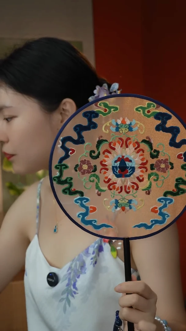 刺绣非遗苏绣纯手工团扇（不带扇盒）