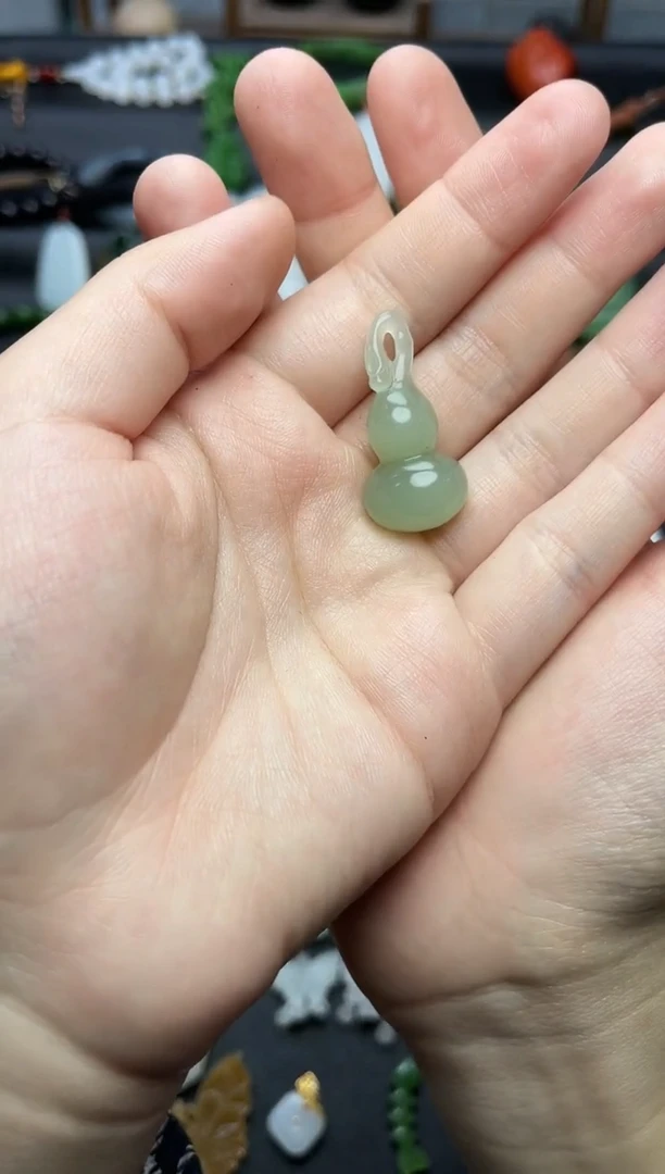 颈饰未镶嵌和田玉葫芦06