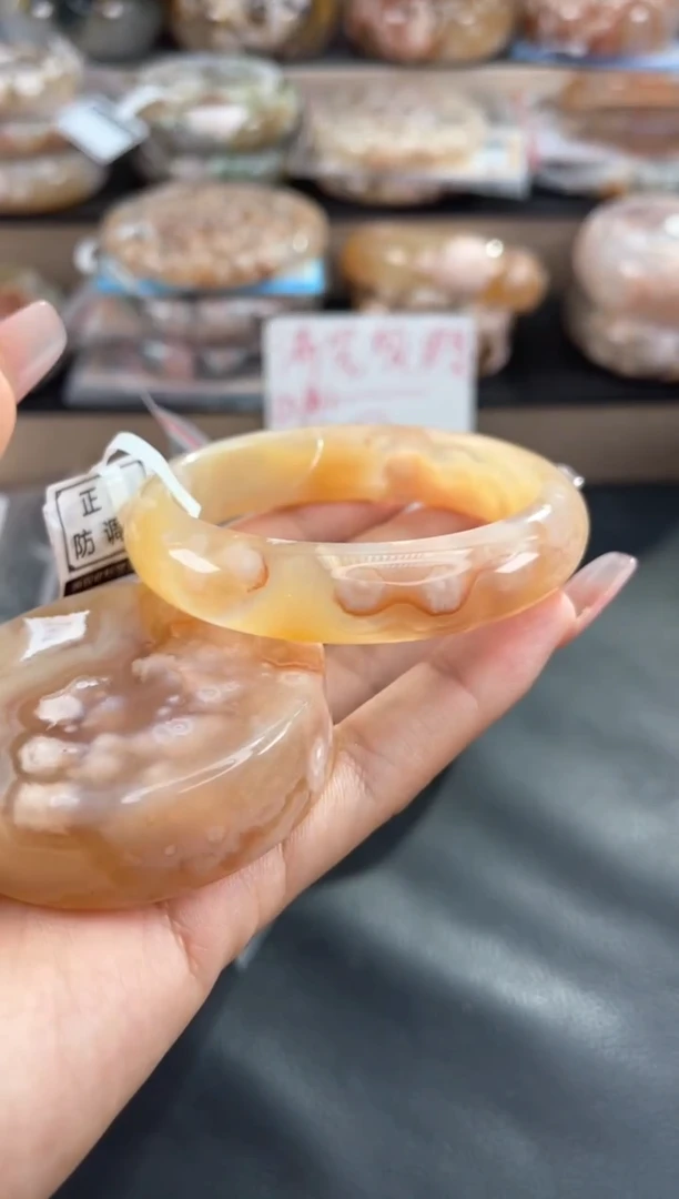 未镶嵌手镯石英质玉55（赠品镯心 不保证完美）