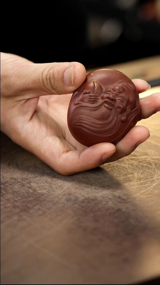 紫砂茶宠紫砂寿星