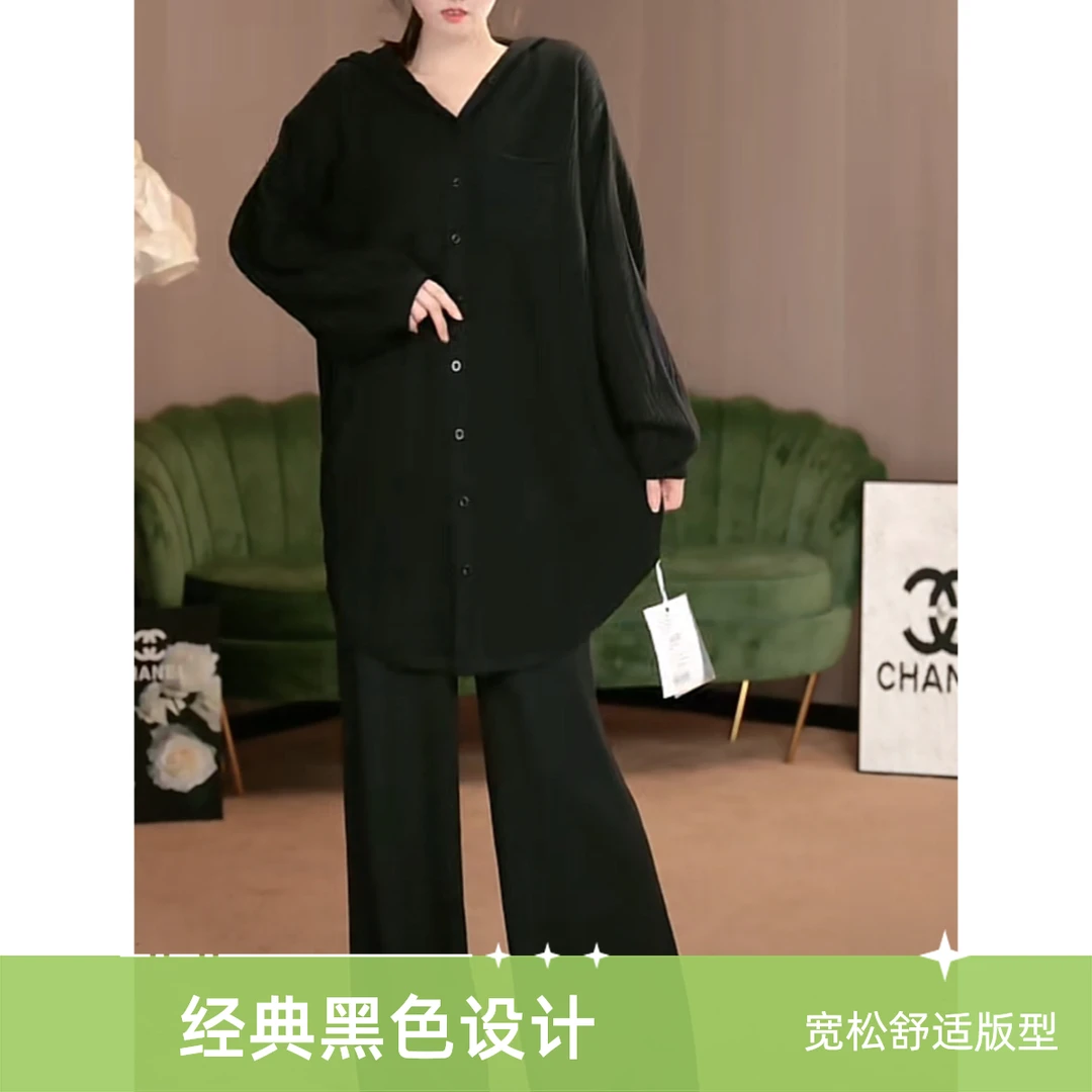 H23835秋冬新款毛衣气质长袖舒适时尚休闲黑色宽松经典