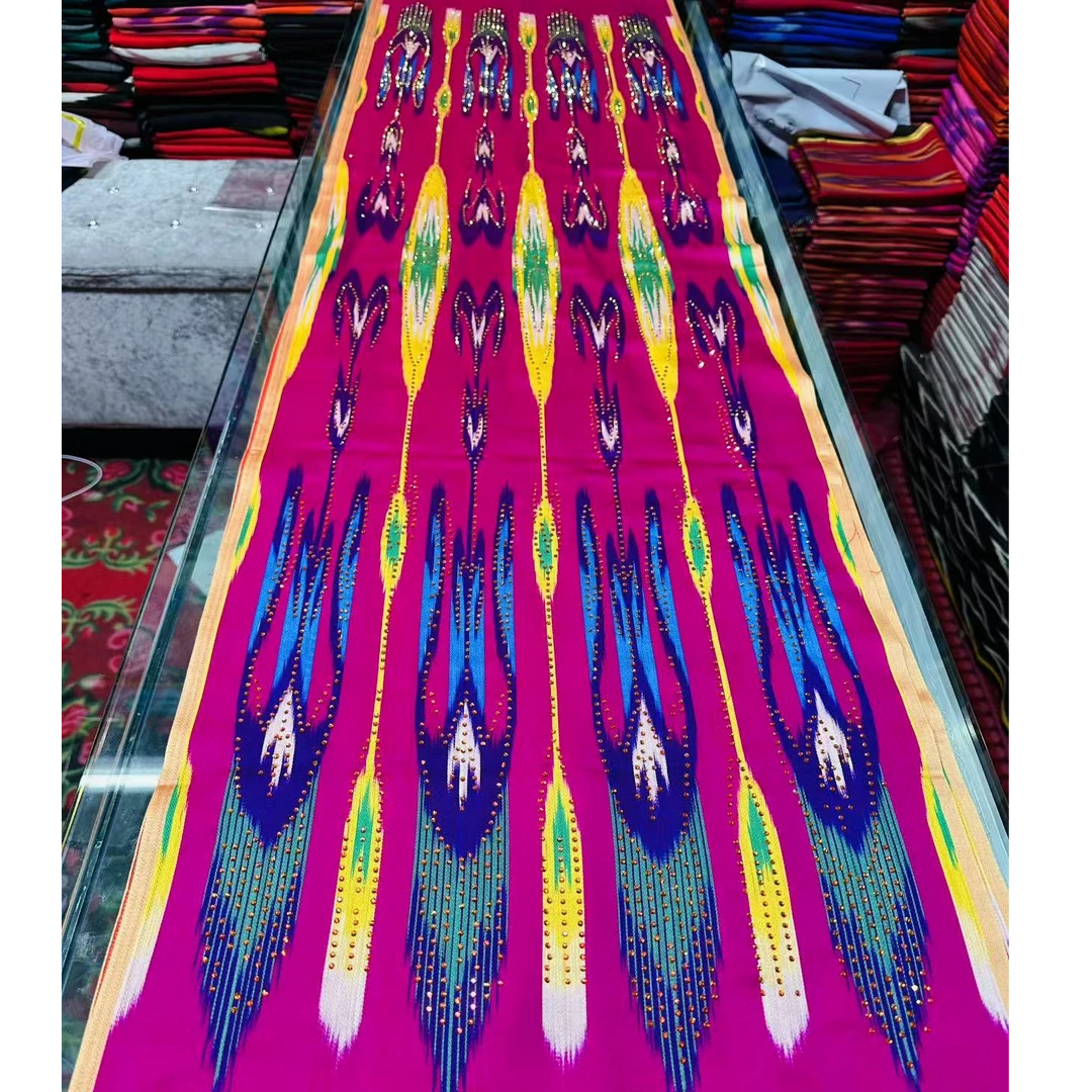 和田手工真丝艾德莱丝【kuzluk atlas 】  新疆包邮