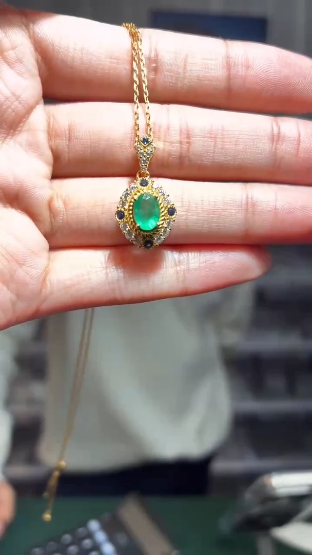 银S925镶嵌其他祖母绿（扎德严选）