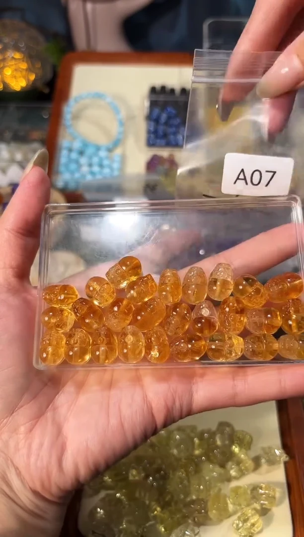 【闪购商品】水晶手串未镶嵌A07爆力黄水貔貅一个宽卡9+