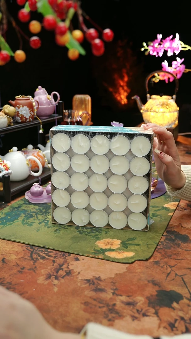 【闪购商品】植物蜡烛4小时100颗茶蜡烛