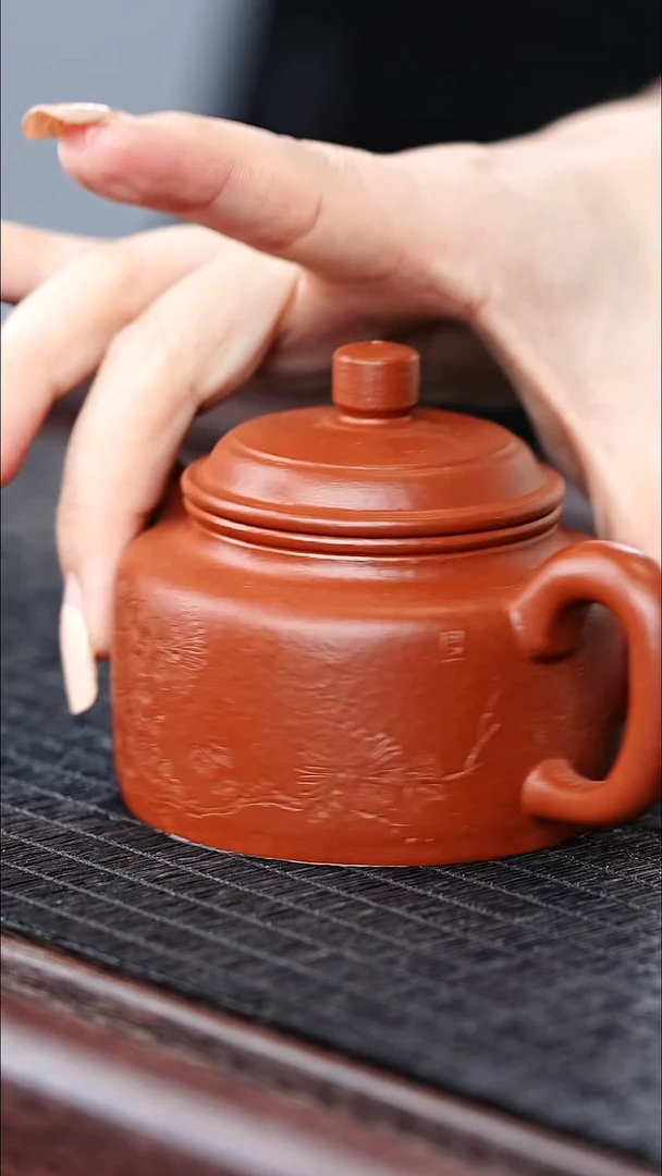 茶壶紫砂86 蒋工堂 德钟 朱泥大红袍 140毫升