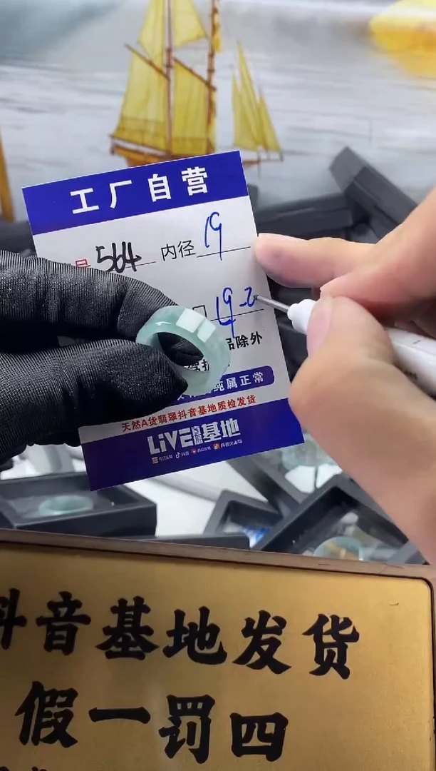 未镶嵌戒圈翡翠564