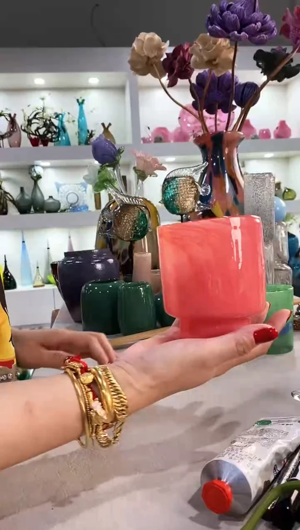 慕忆家手作琉璃花瓶