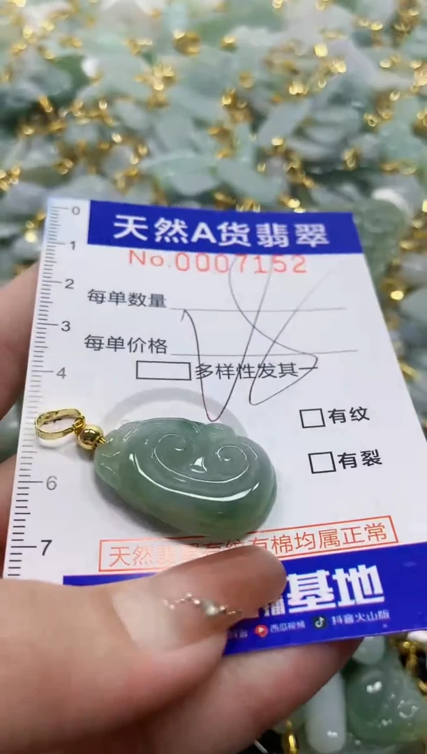 颈饰未镶嵌翡翠天然A货翡翠