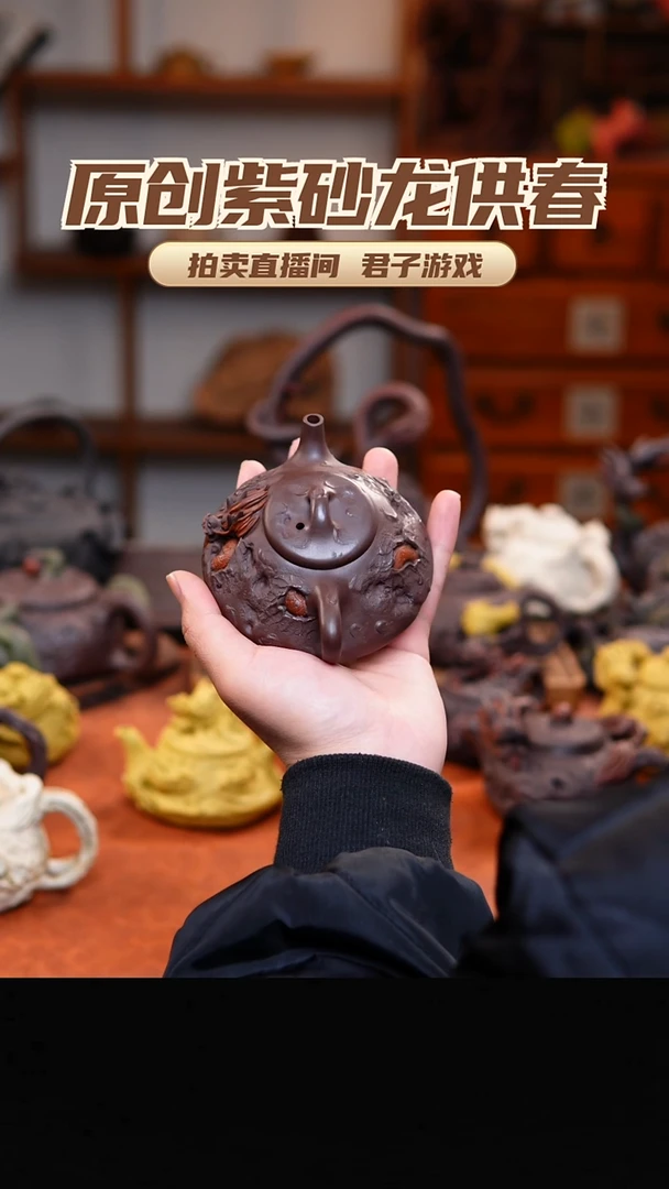 茶壶紫砂青砂志原创紫砂作品