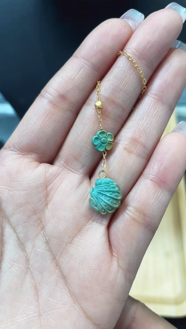 未镶嵌绿松石吊坠发货一件